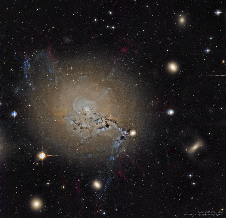 Créditos da imaxe: Hubble Legacy Archive, ESA, NASA; Procesado e copyright: Domingo Pestana