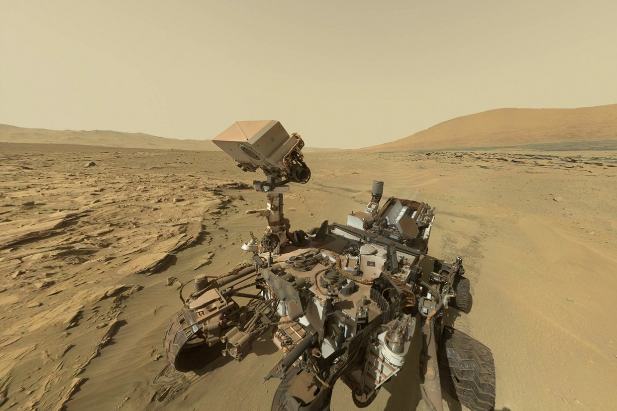 Curiosity en Marte.