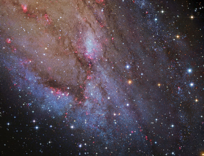 NGC 206 e as nubes estelares de Andrómeda