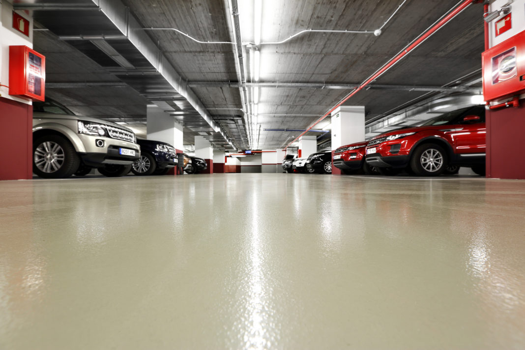 Floor of a parking lot built by Prosistemas. / PS