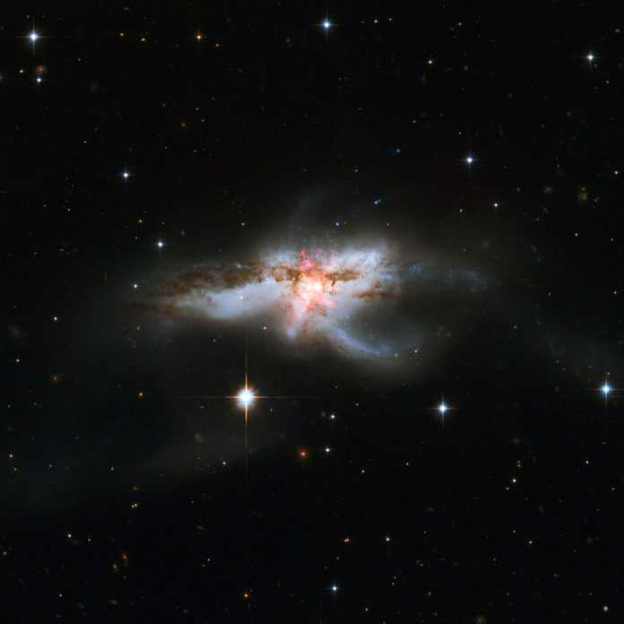 NGC 6240: galaxias en fusión
