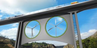 Deseño do proxecto eólico para o viaduto estudiado en Canarias.