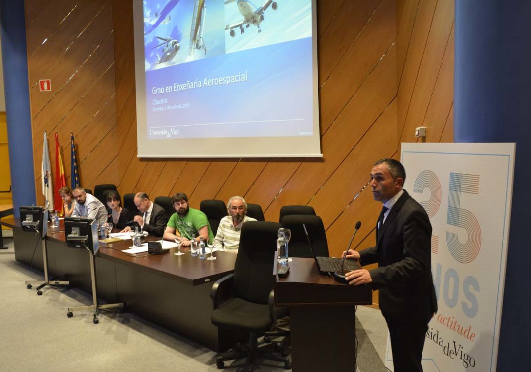 José Antonio Vilán presentou o proxecto de grao en Enxeñería Aeroespacial.