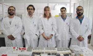 Mosquera, xunto co equipo da Universidade de Cádiz.