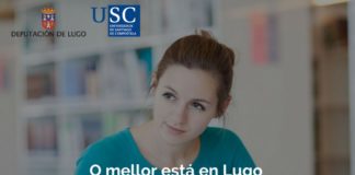 Cartaz da campaña 'Para estudar Lugo', da USC e a Deputación Provincial de Lugo.