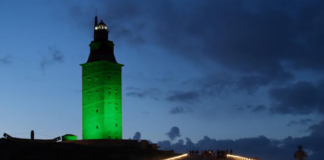 A torre de Hércules lucirá de verde.