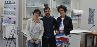 Chouciño, Fernández e Mouriño, autores do artigo na revista 'Nature Communications'.