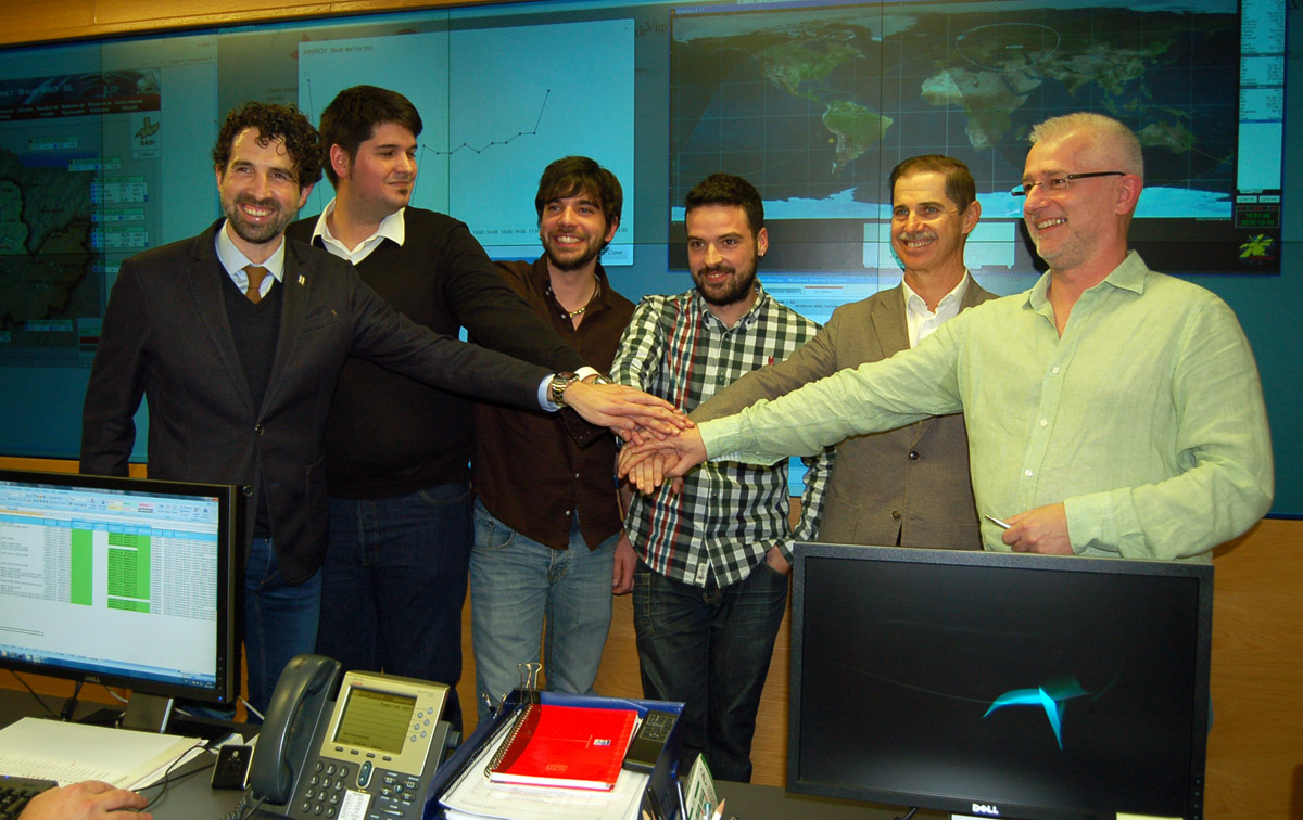 O equipo do Serpens, na proba realizada en Ourense.