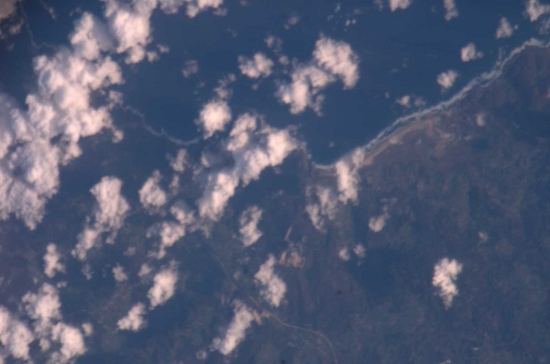 Malpica de Bergantiños, dende a Estación Espacial, en foto tomada no 2006.