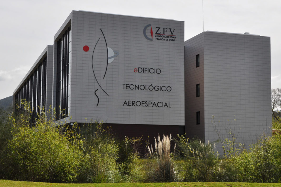 Sede do Centro de Innovación Aeroespacial, inaugurado en Porto do Molle (Nigrán).