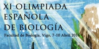 Cartel da XI Olimpiada Española de Bioloxía.