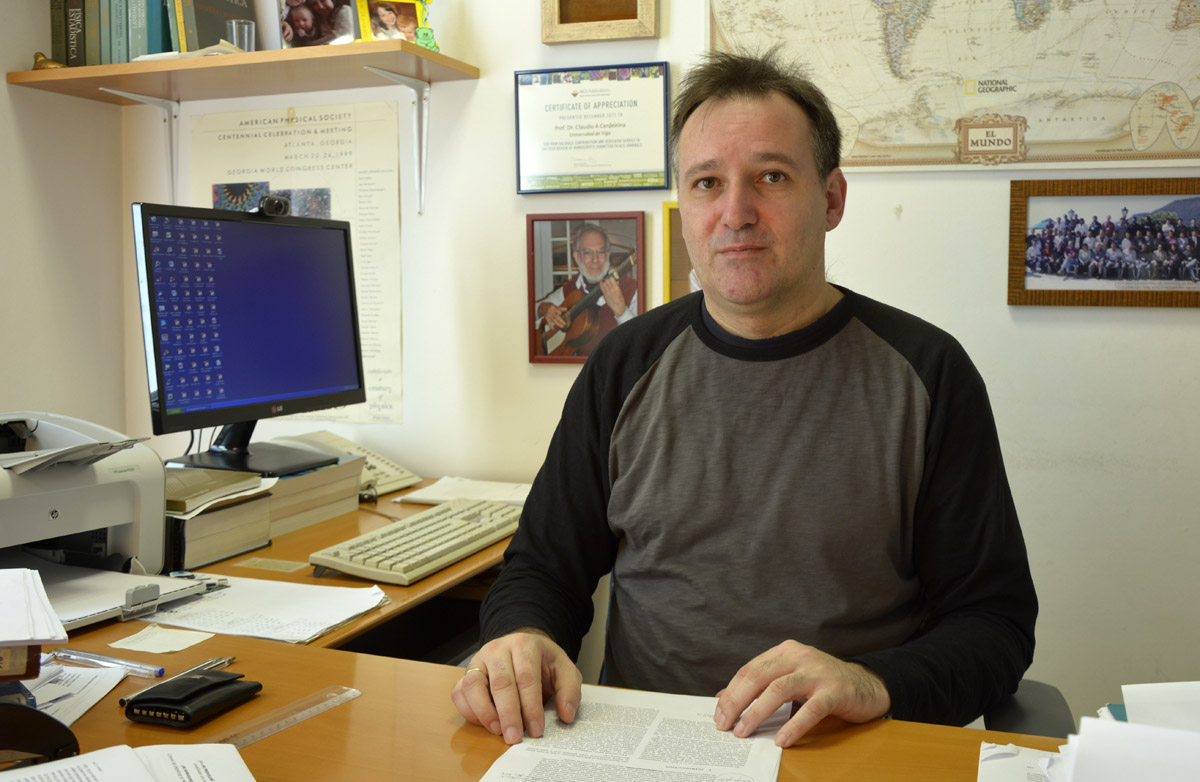 Claudio Cerdeiriña, físico da Universidade de Vigo.