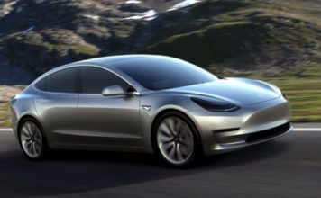 O Tesla Model 3.