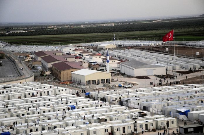 Campo de refuxiados sirios en Turquía.