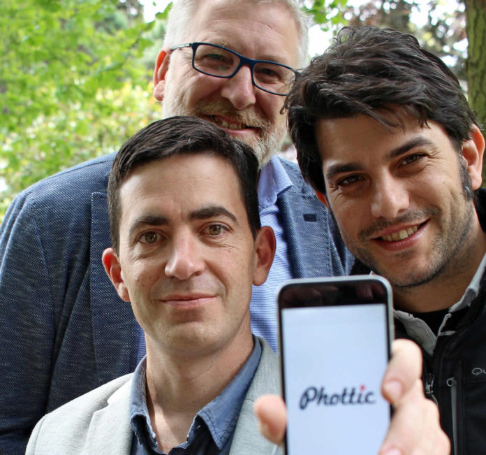 Alejandro Lamas, Manuel Pan e Daniel Cerqueiro, impulsores de Phottic.