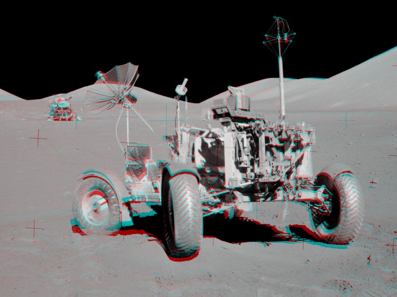 Créditos da imaxe: Gene Cernan, Apollo 17, NASA; Anáglifo por Erik van Meijgaarden
