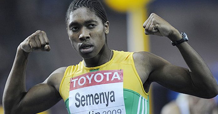 A atleta sudafricana Caster Semenya, que foi sometida a análises de xénero.