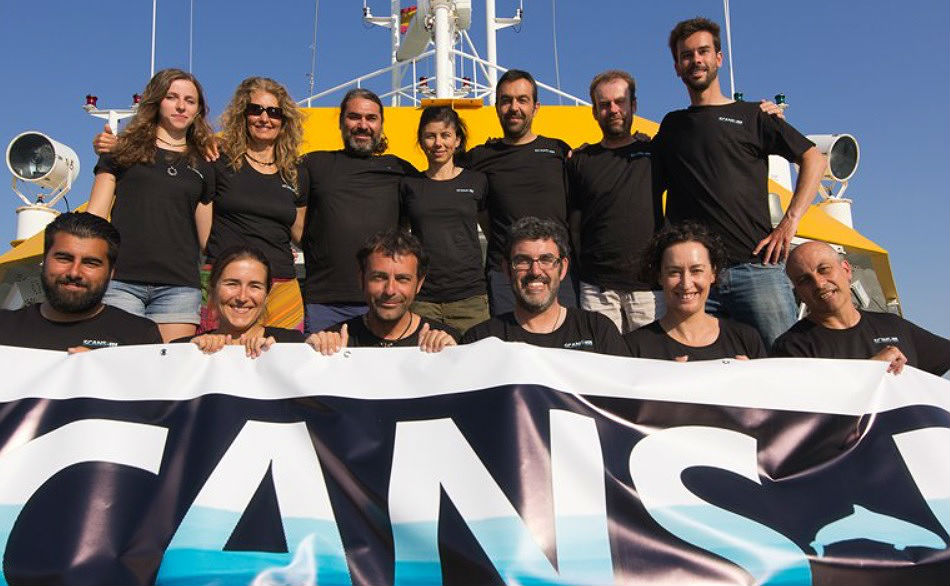 Equipo do IEO que realizou a campaña Scans-III en augas galegas e españolas. Foto: IEO.