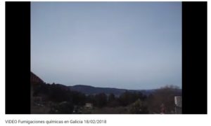 Un dos vídeos onde se alimenta a conspiración dos 'chemtrails' en Galicia. Imaxe: Youtube.