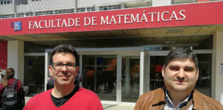 Manuel Oviedo e Manuel Febrero, investigadores galegos que participaron no desenvolvemento do modelo. Imaxe: USC.