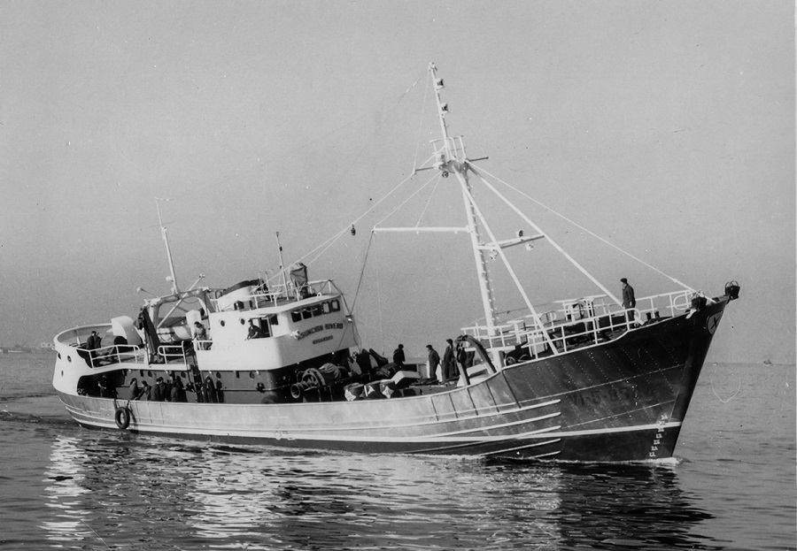 O buque 'Asunción Rivero', afundido en Irlanda.