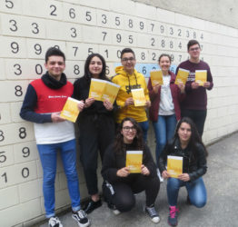 Alumnos do instituto que participan en "Marco Numérico". 