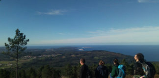 Vista desde a cima do Monte Neme durante as actividades destes días.