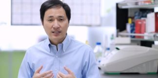 He Jiankui, científico chinés que afirma ter obtido os bebés editados xenéticamente. Fonte: Youtube.
