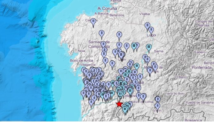 Relación de avisos tras o sismo de Melgaço, no serán do pasado sábado. Fonte: IGN.