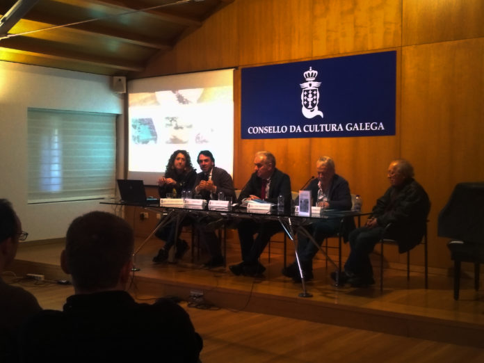 Os participantes da mesa redonda na xornada no Consello da Cultura Galega. Fonte propia