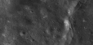 Imaxe da superficie lunar tomada polo Lunar Reconnaissance Orbiter, cuxos datos se contrastaron coas misións Apolo. Fonte: LRO.