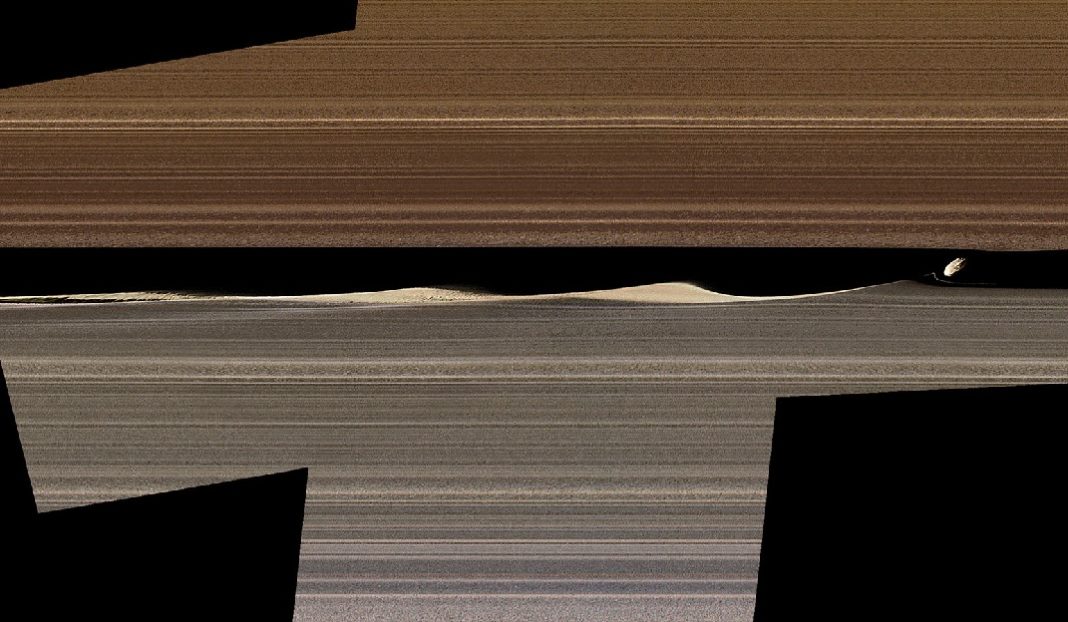 Unha das imaxes inéditas de Saturno publicadas pola NASA. Foto: JPL-