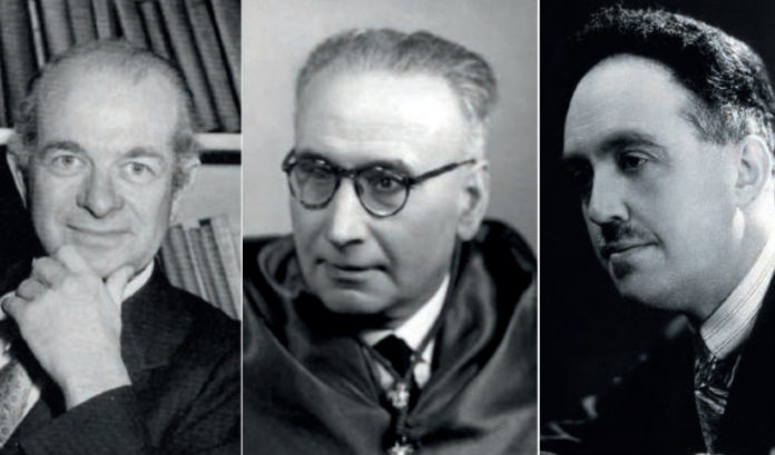 Linus Pauling, Tomás Batuecas e Louis de Broghlie.