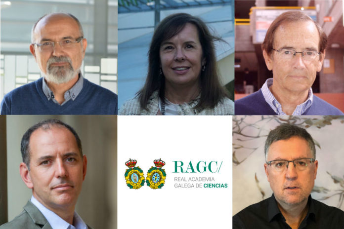 Carlos Diéguez, María Teresa Moreira, Alfredo Bermúdez de Castro, Xavier Labandeira e José Luis Mascareñas recibirán este martes as Medallas de Investigación de Galicia.