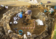 Escavacións no castro de Nabás, en Nigrán. Foto cedida por María Martín Seijo.