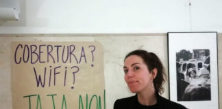 Marta Peirano, na Facultade de Comunicación da USC. Foto: R. Pan.