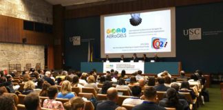 O acto inaugural do Congreso Internacional de Aeroxeles estivo presidido polo vicerreitor de Investigación e Innovación, Vicente Pérez Muñuzuri. Foto: Santi Alvite.