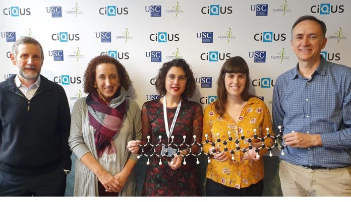 Investigadores do CiQUS que participaron na investigación sobre o dodecaceno. Fonte: CiQUS.