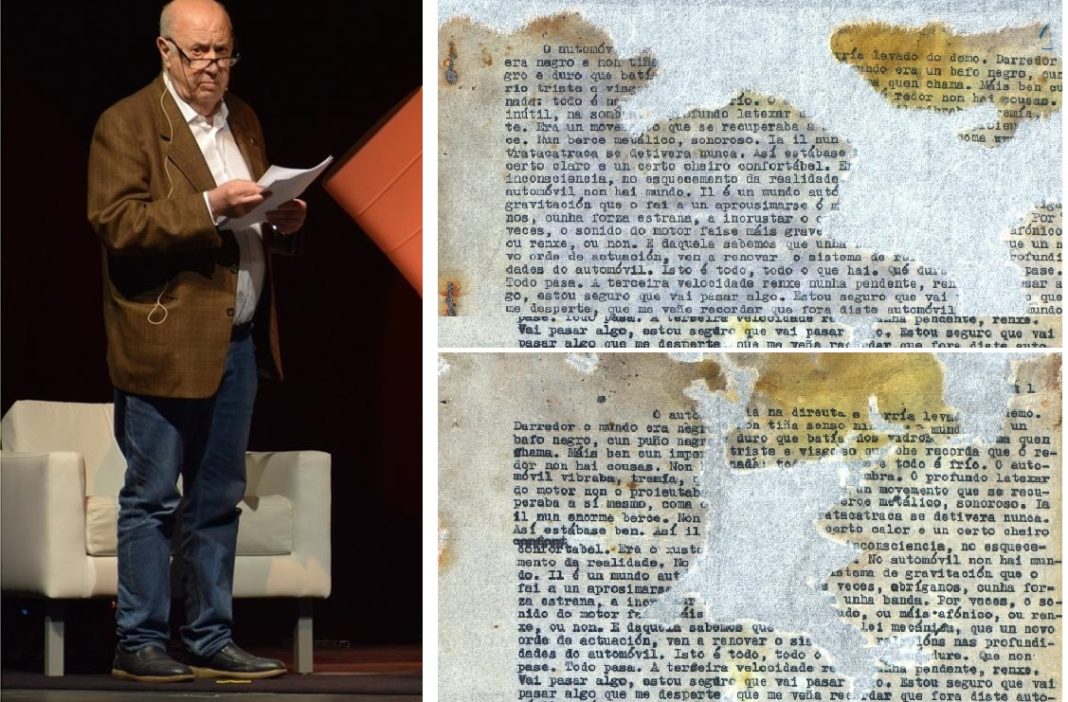 A novela de Méndez Ferrín foi localizada entre os arquivos do Centro Documental da Memoria Histórica. Foto: Duvi.
