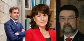 Alberto García Basteiro, Beatriz González e Juan Gestal, tres dos asinantes da carta publicada polo grupo "The Lancet".
