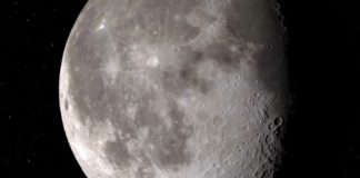 Situación do cráter Clavius na Lúa, onde se atopou a auga. Fonte: NASA.