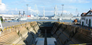 Dique da Campá de Ferrol, gran obra do enxeñeiro Comerma. Foto: armada.gob.