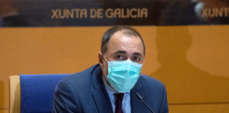 O conselleiro de Sanidade, Julio García Comesaña, nunha comparecencia celebrada a pasada semana. Foto: Xunta de Galicia.