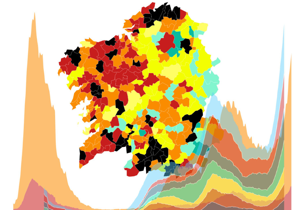 Numerosos concellos galegos acadaron nos últimos días incidencias moi altas de coronavirus. 