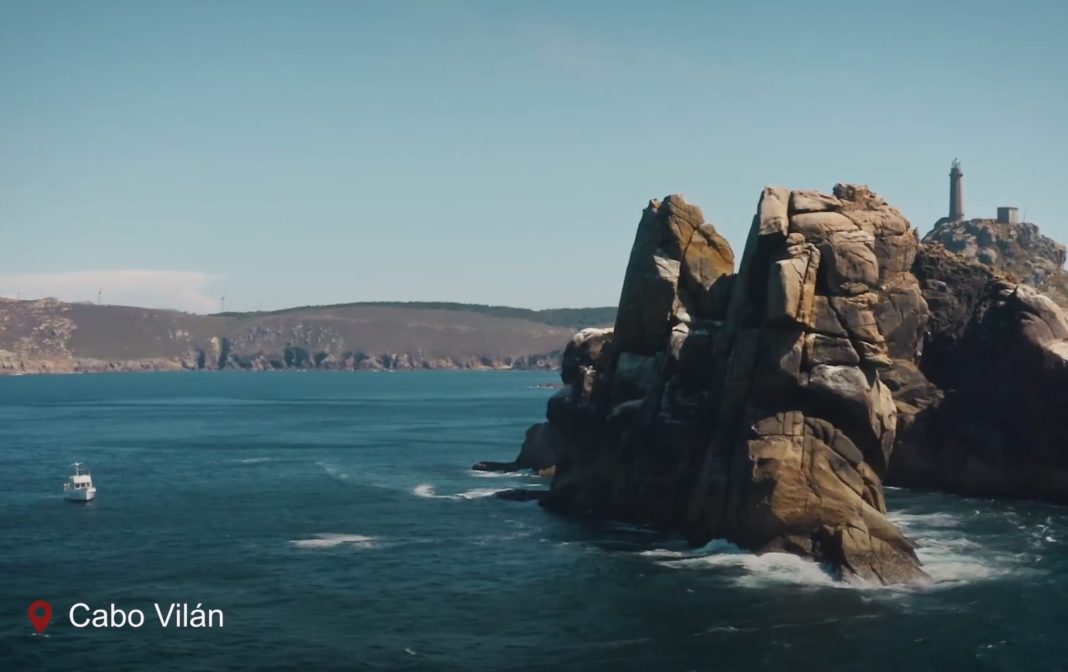 Vista desde a costa do cabo Vilán. Imaxe: Turismo Deputación da Coruña.