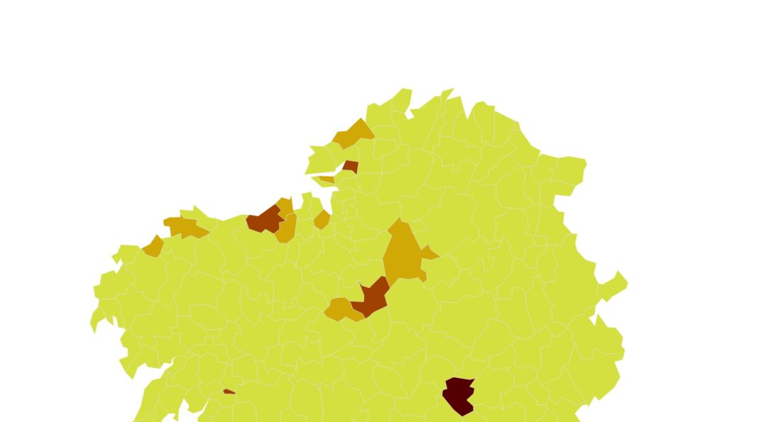 Novo mapa de medidas vixentes en Galicia. 