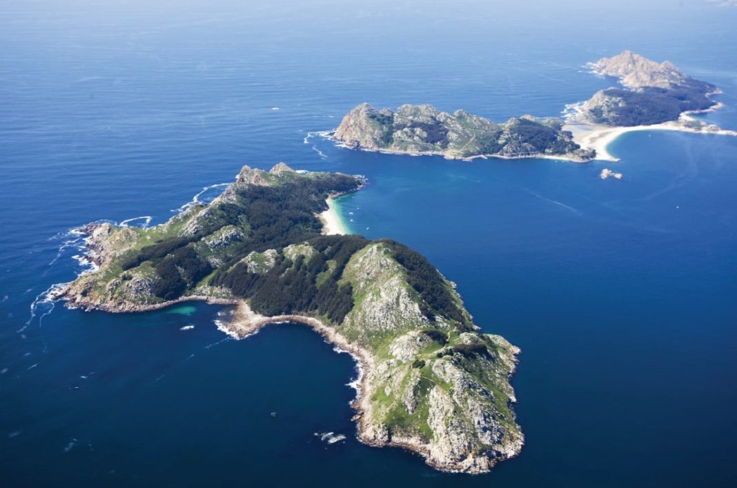 Vista aérea das Illas Cíes. Foto: Concello de Vigo.