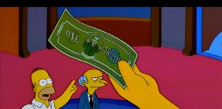 Los Simpsons lo han vuelto a hacer, el billete de un trillón de dólares podría ser una realidad.