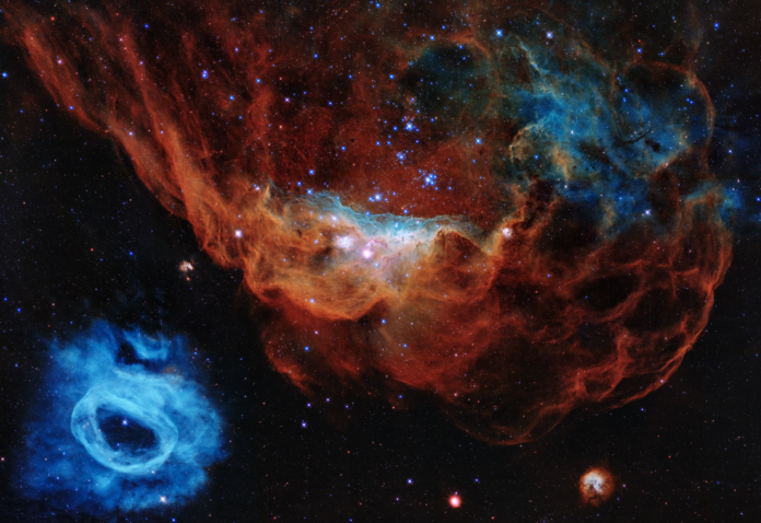 Cosmic Reef, a imaxe escollida para o 30 aniversario do Hubble. Foto: NASA