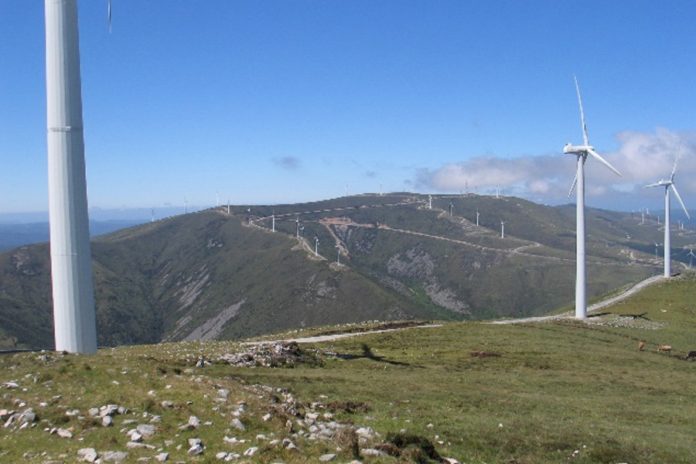 Aeroxeradores na Serra do Xistral.